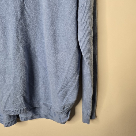 Sundance 100% Cashmere Ribbed Sweater Blue Tunic Len Petite XL PXL Luxe Luxury - Picture 4 of 10